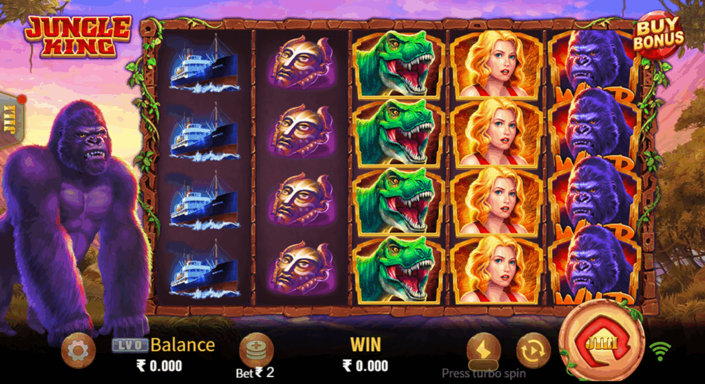 The scroll stopped on the Tiranga Game platform, and the divine tiger woke up: Will it win 25 million in the next round?插图1 Tiranga Game Platform Jungle King Promotional Image